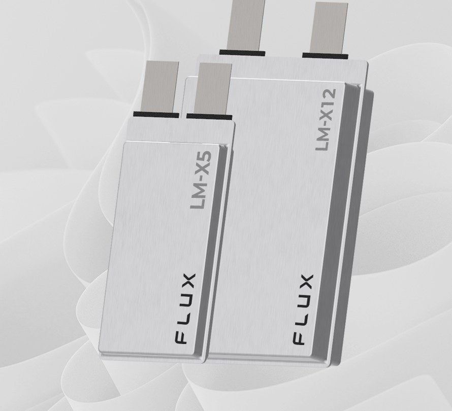 FLUX LM-X5 and LM-X12 lithium metal battery cells